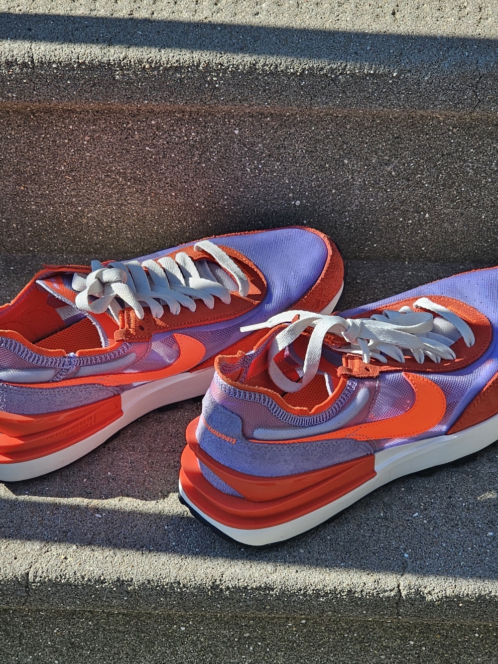 Nike Waffle One 'Active Fuchsia' DC2533-800 Women's Shoes Size 9 Orange & Purple - Picture 3 of 14